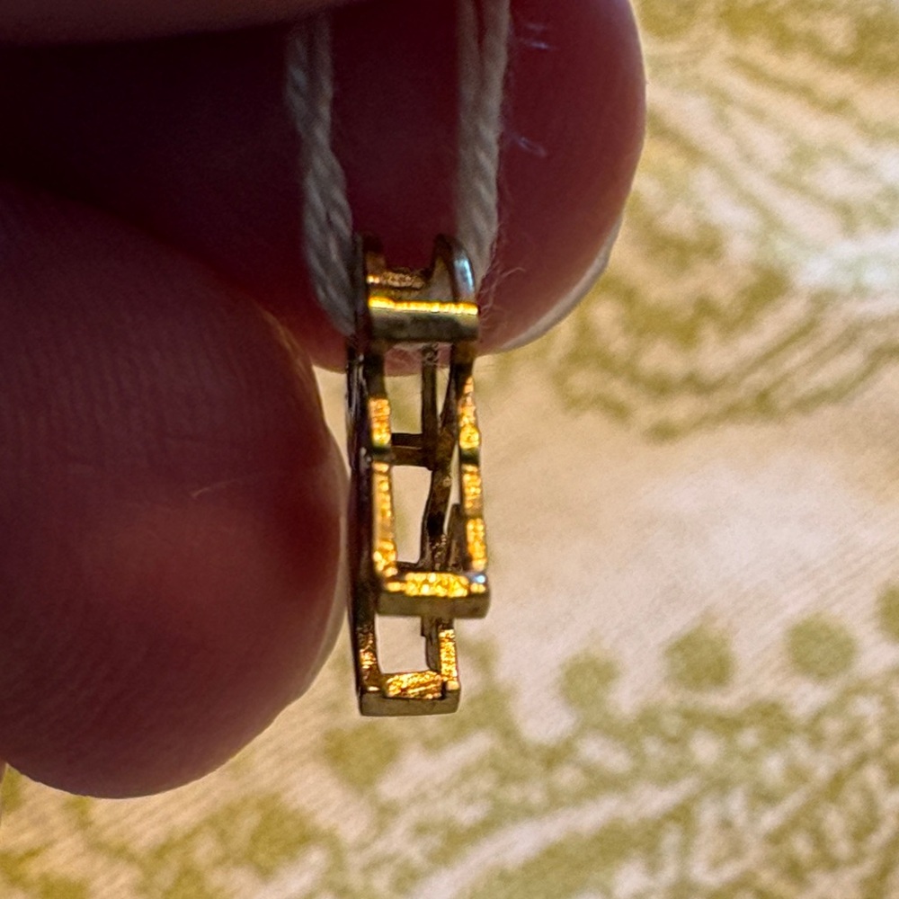 Gold Ram Pendant with Diamond Accent - Picture 3 of 3